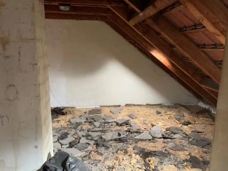 Dachboden vor der Sanierung