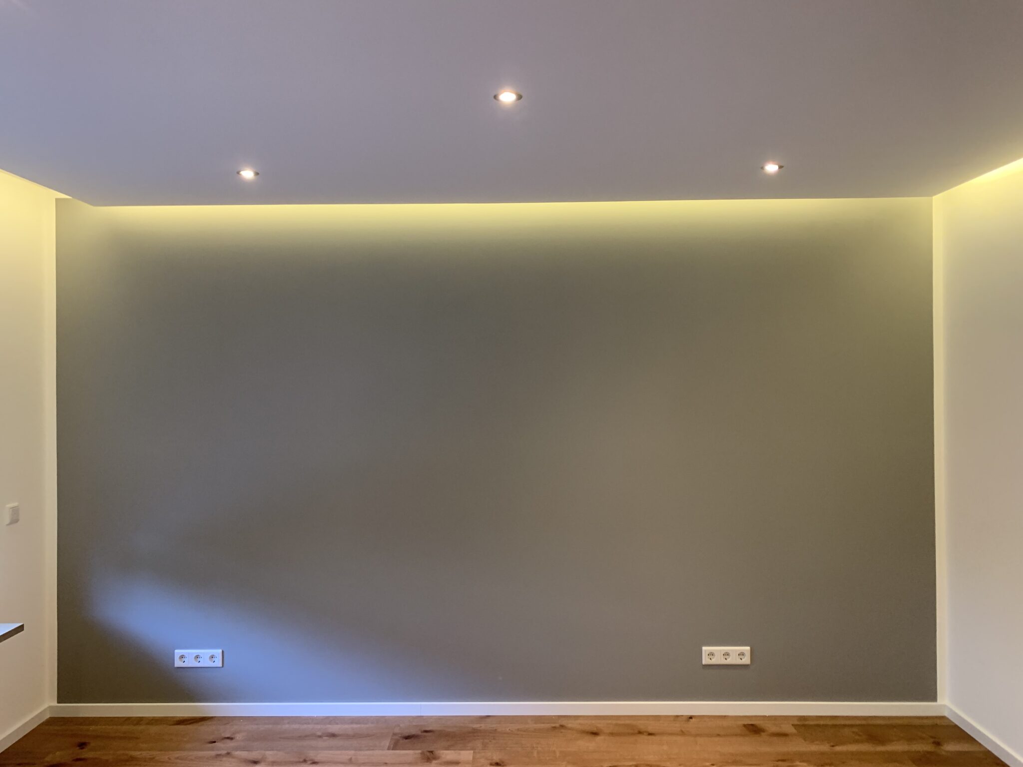 LED Leiste in Trockenbau eingearbeitet