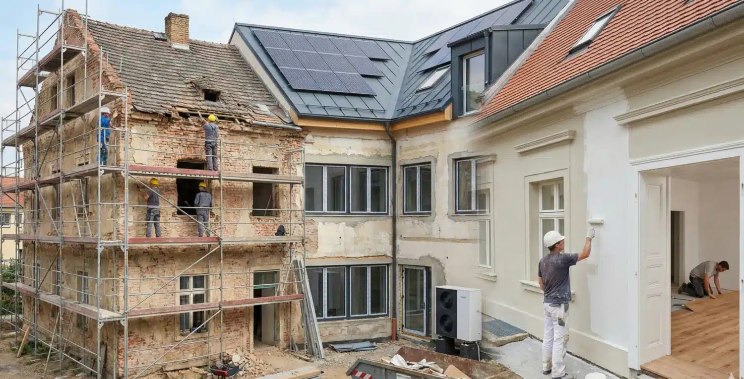 Sanieren, Modernisieren, Renovieren